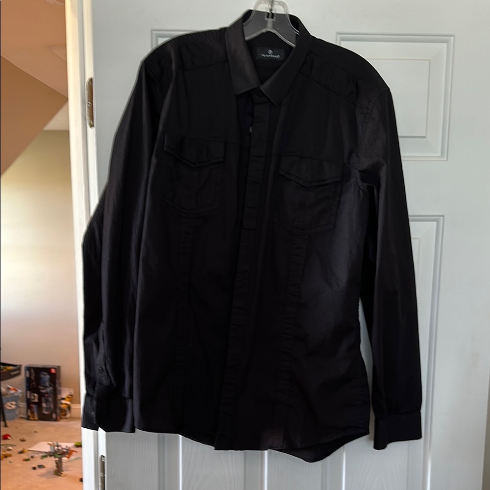 Black 7 DiamondsButton-Up Shirt